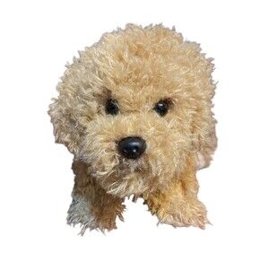 Demdaco Shaggy Labradoodle Realistic Puppy Dog Plush Stuffed Animal 12”